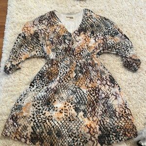 Snake print dress size small